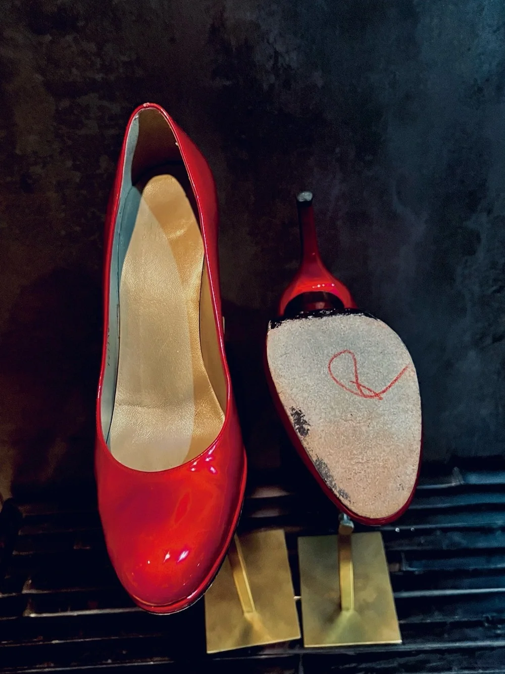 Stuart Weitzman Red Patent Leather  Pumps
